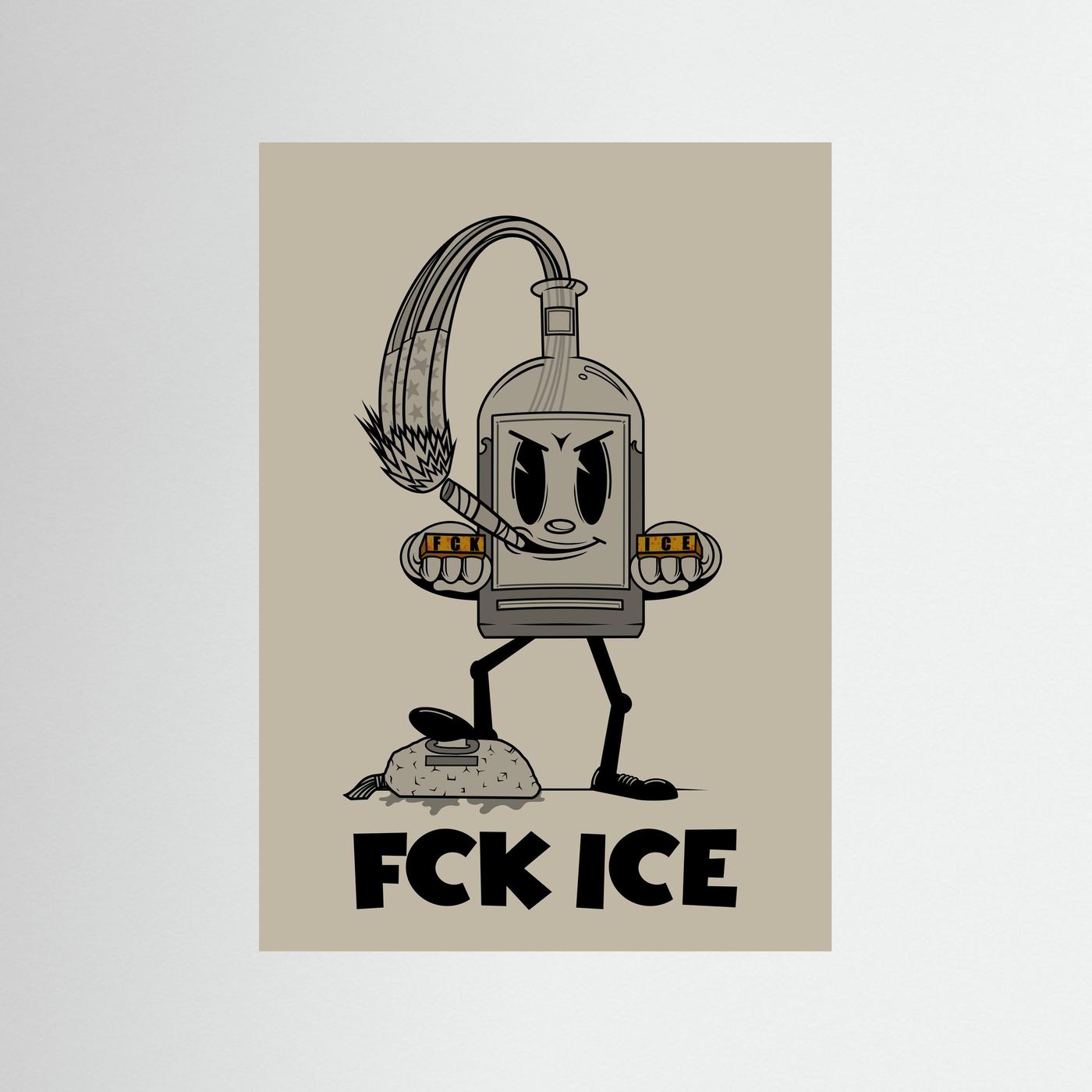 FCK ICE B&W
